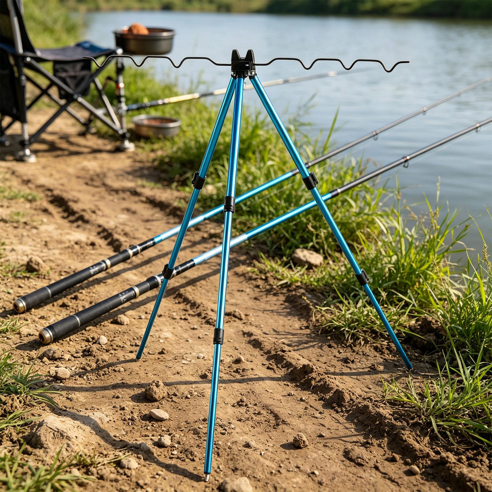 Fishing Rod Telescopic - Tripod penyangga joran pancing dengan kaki