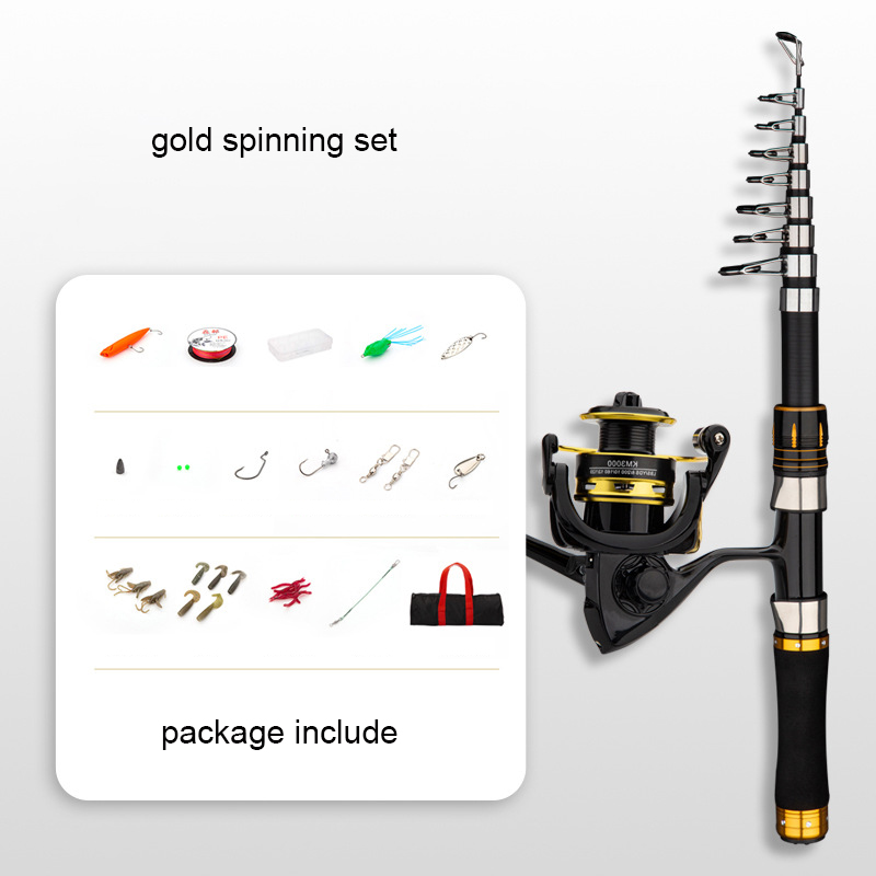 Fishing Rod Combo - Joran Pancing Serat Karbon 2.1m Set