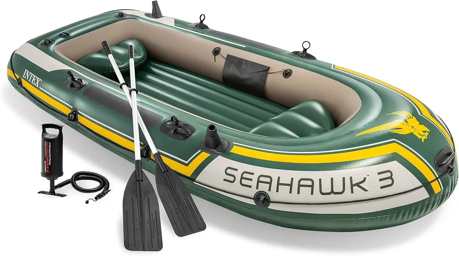 Fishing Rod Boat - Set Perahu Tiup INTEX 66332EP Seahawk