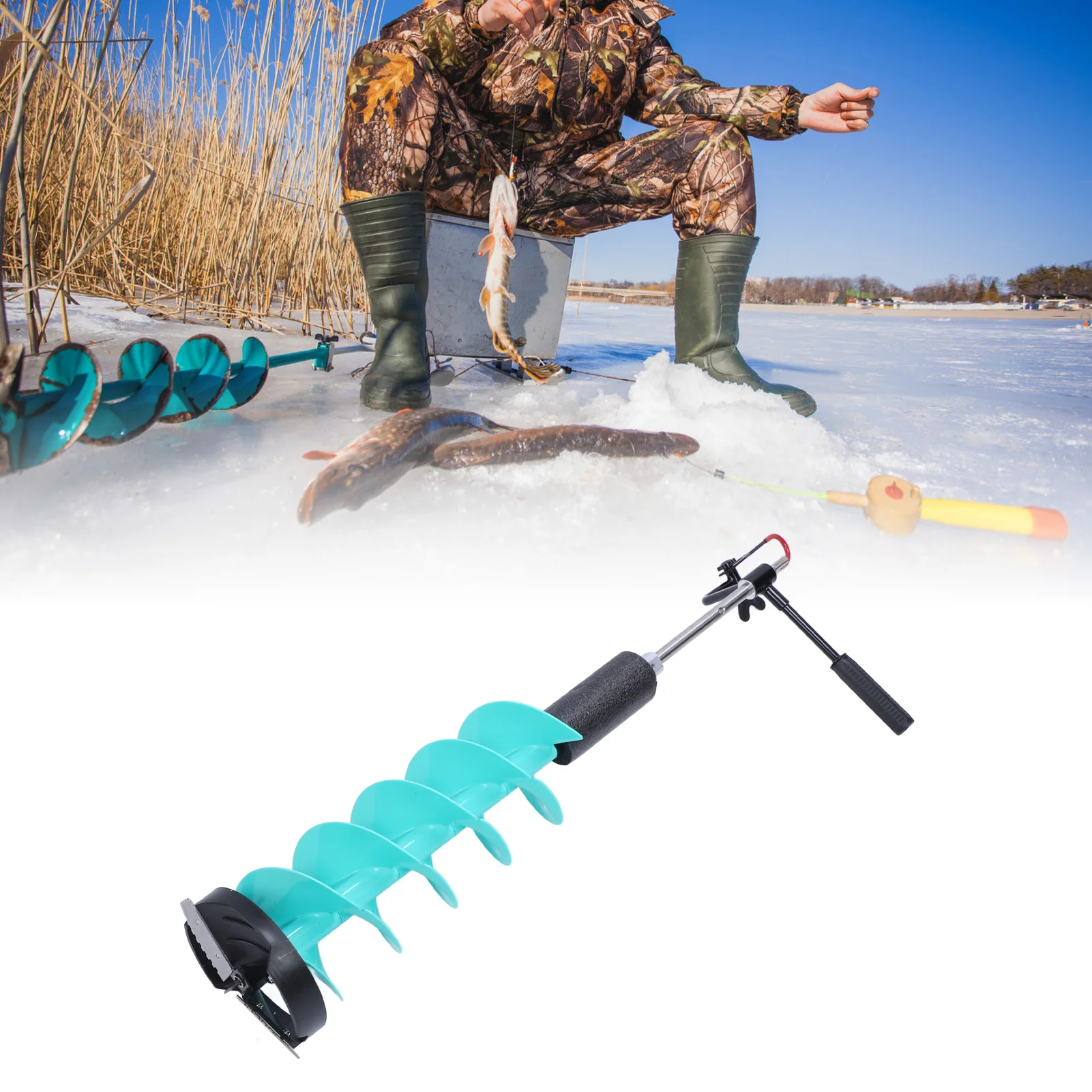 Set Bor Es Elektrik, Bor Es 8  - Fishing Rod Ice ulasan dan harga