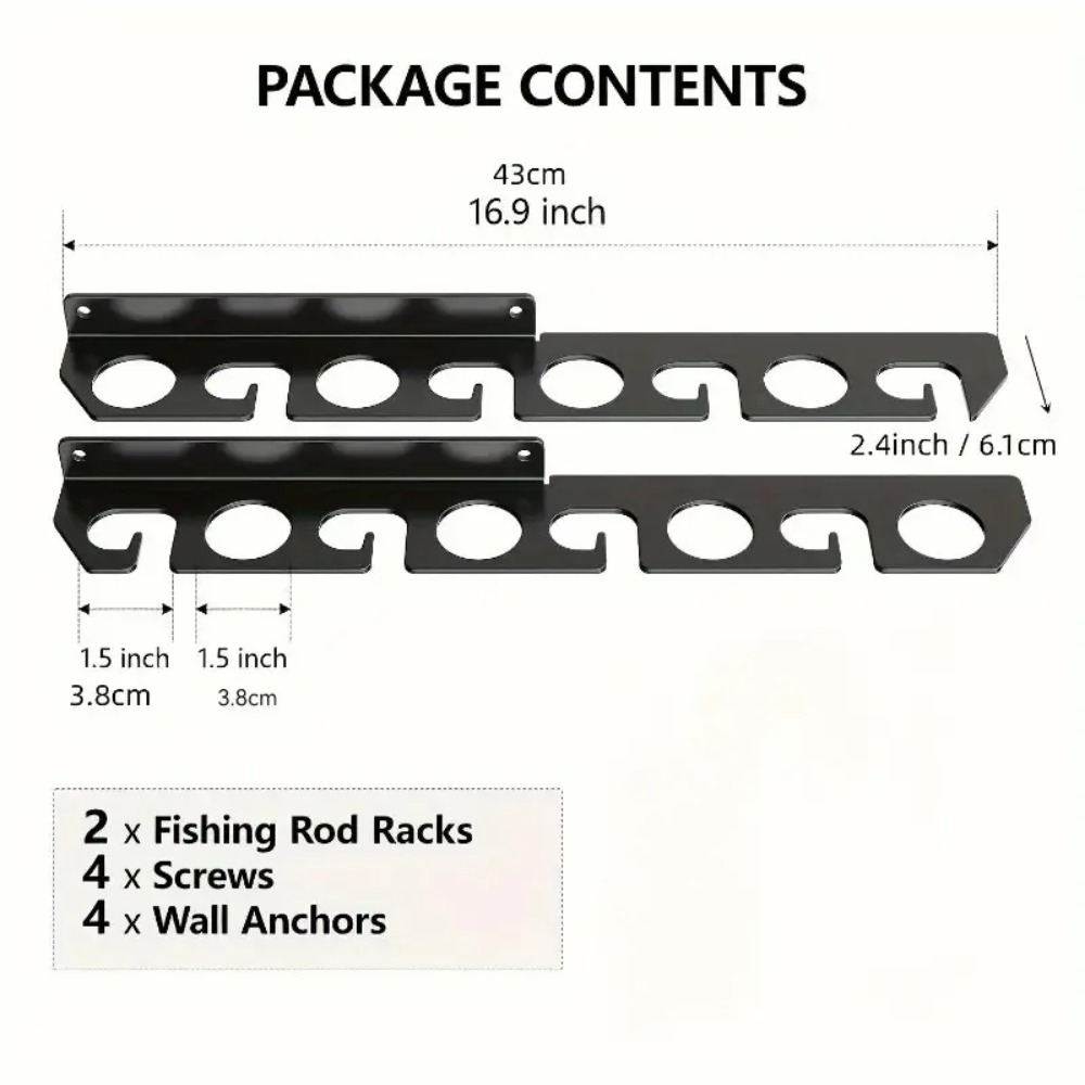 Rak Penyimpanan Dinding untuk  - Fishing Rod Rack ulasan dan harga
