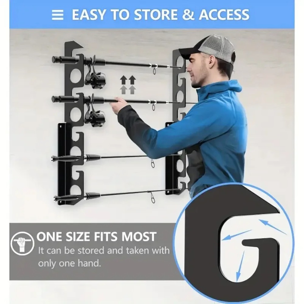 Rak Penyimpanan Dinding untuk  - Fishing Rod Rack ulasan dan harga