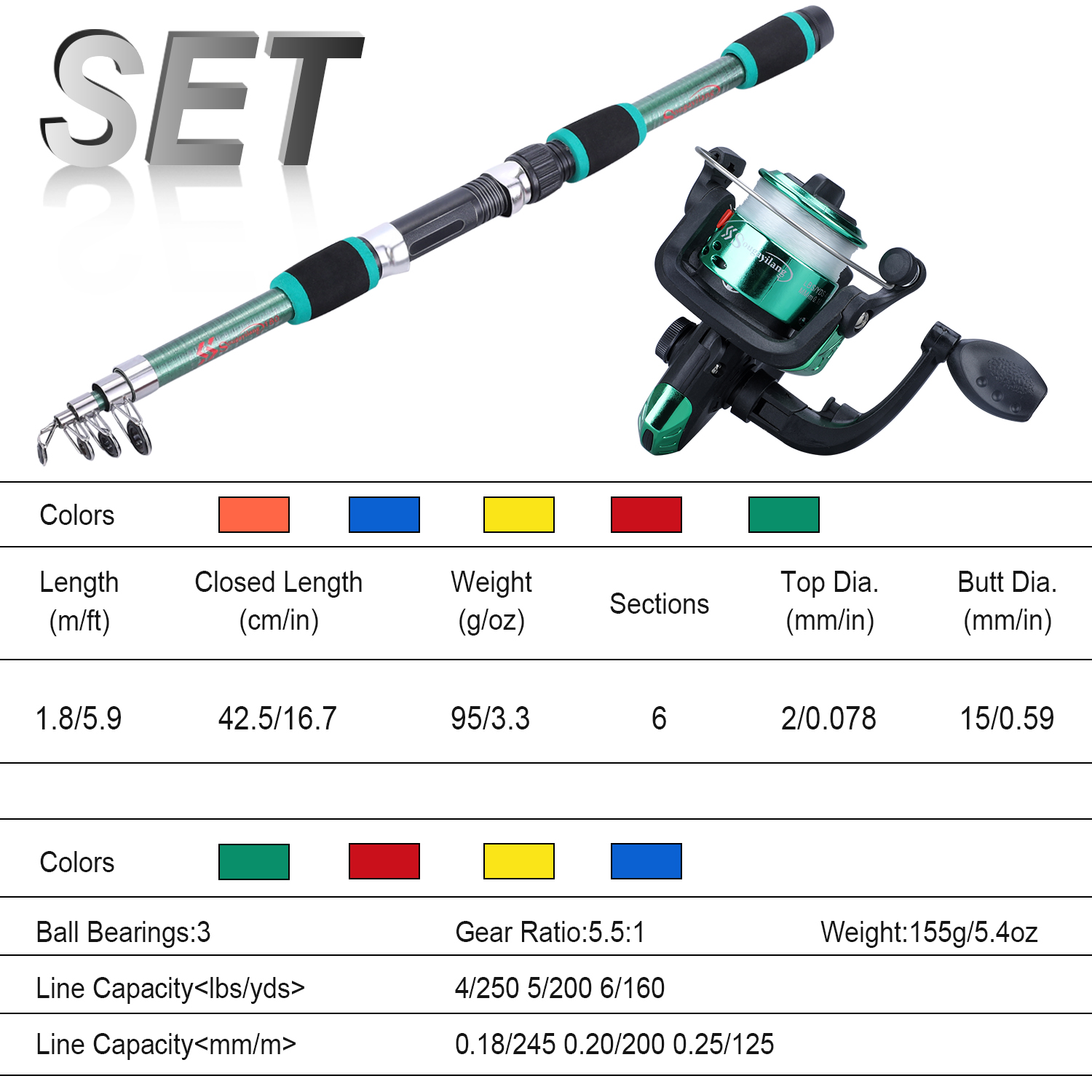 Sougayilang Set tongkat pancin - Fishing Rod Spinning ulasan dan harga